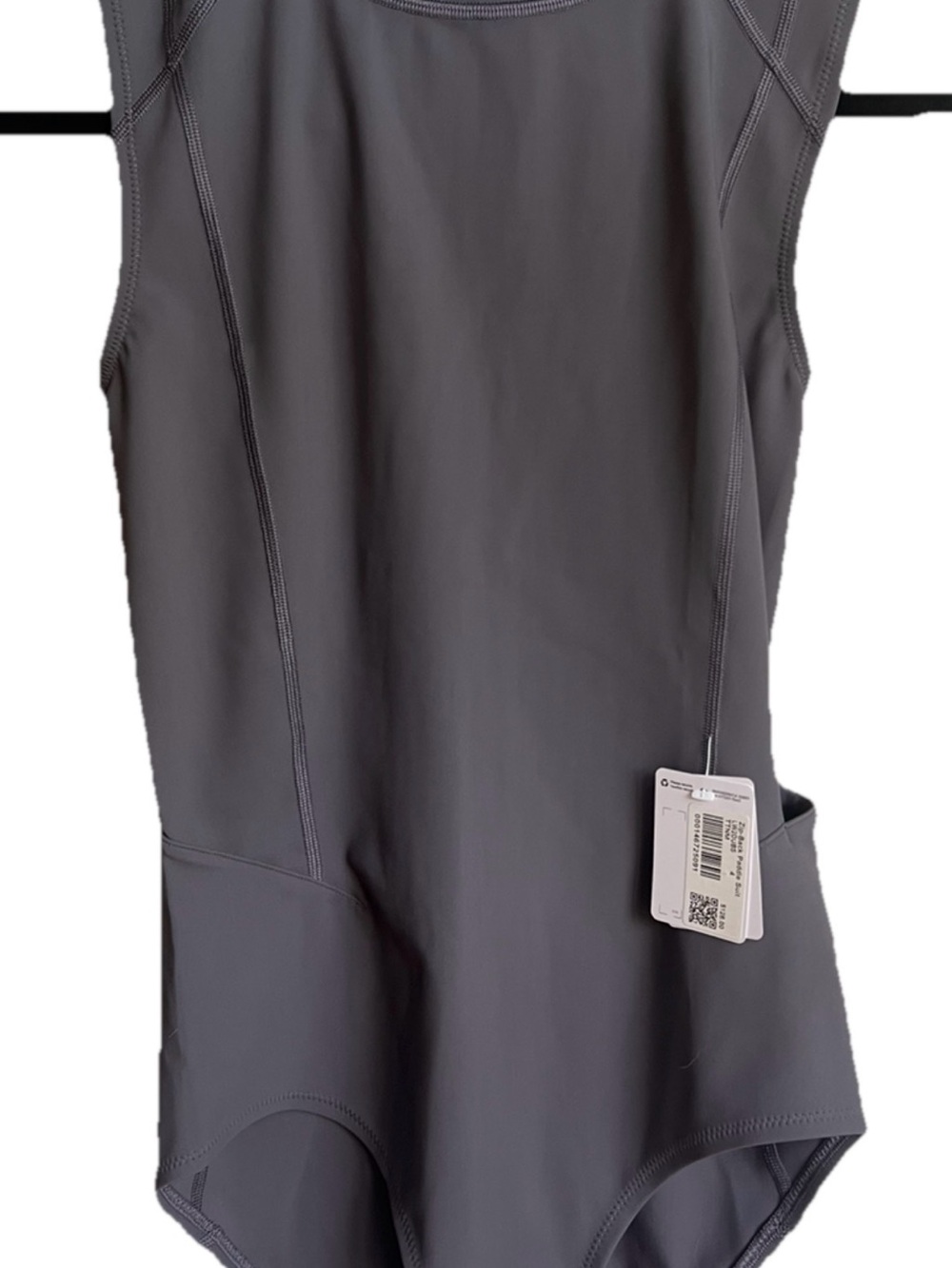 Lululemon NWT $128 Gray Zip Back Paddle Board Swimsuit Medium Bum Coverage SZ 4 - Picture 5 of 16